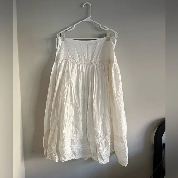 Valerie Stevens Cream A-Line Maxi Skirt - Picture 1 of 6